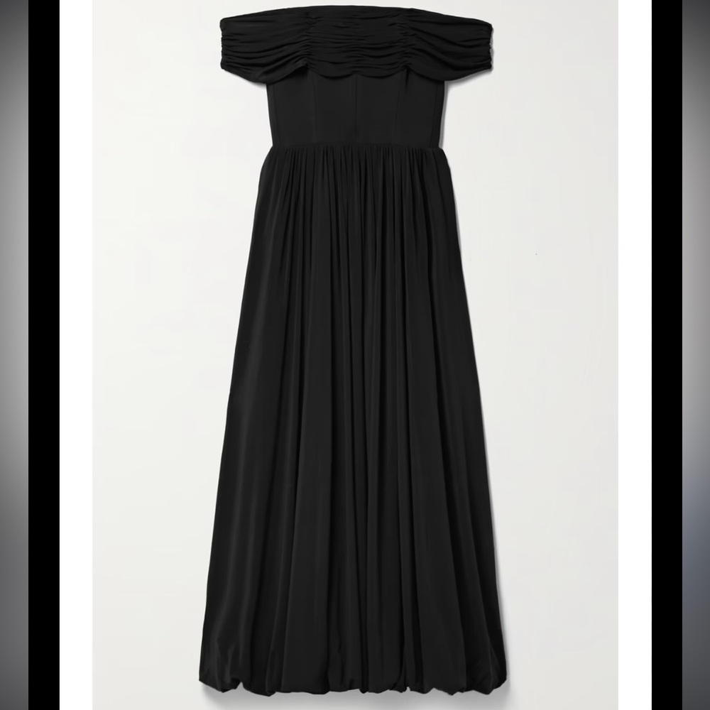 NWT La Ligne Grace Off-the-shoulder Stretch-jersey Midi Dress Sz L - Picture 7 of 7